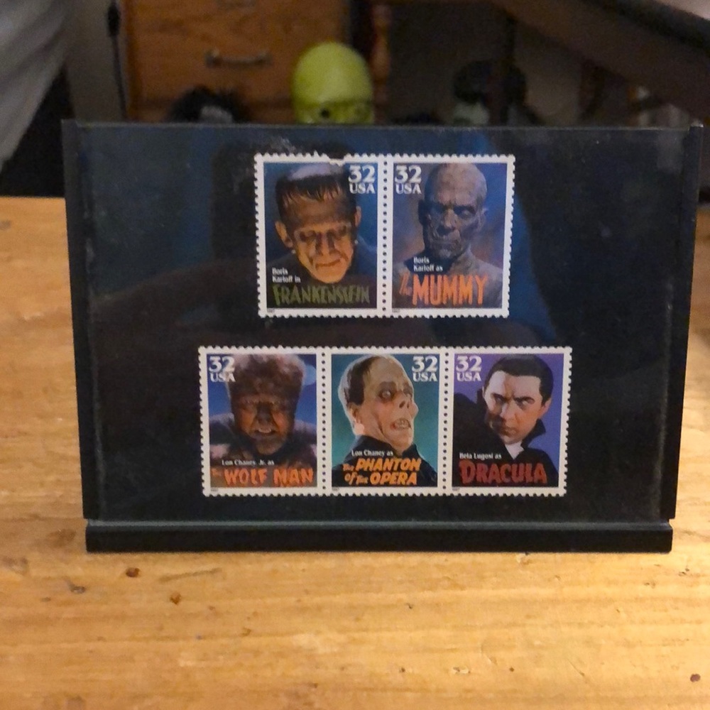 Universal Monsters collectible stamps